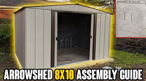 Arrow 8x10 metal shed instructions - Heavy-duty galvanized steel bars that fit all 10' wide Arrow buildings. They install quickly and easily to help organize space and create more useable space as an attic or …